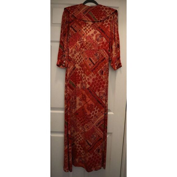 Free People OB1563474 Women's Sz S Primrose Combo Lennon Ruffle Maxi Dress - Picture 3 of 6